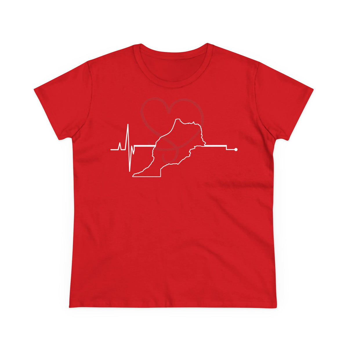 Escudo de Marruecos, bandera de Marruecos, orgullo, aficionada al fútbol y al deporte, idea de regalo - Camiseta para mujer