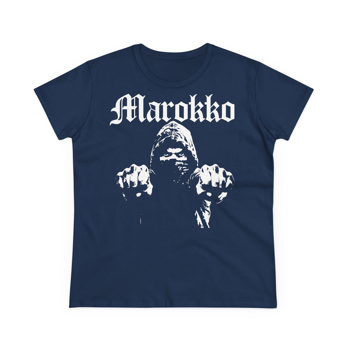 Escudo de Marruecos, bandera de Marruecos, orgullo, aficionada al fútbol y al deporte, idea de regalo - Camiseta para mujer