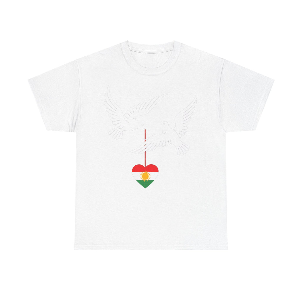 Kurdistán Azadi Escudo Bandera Patria Newroz Regalo - Camiseta unisex