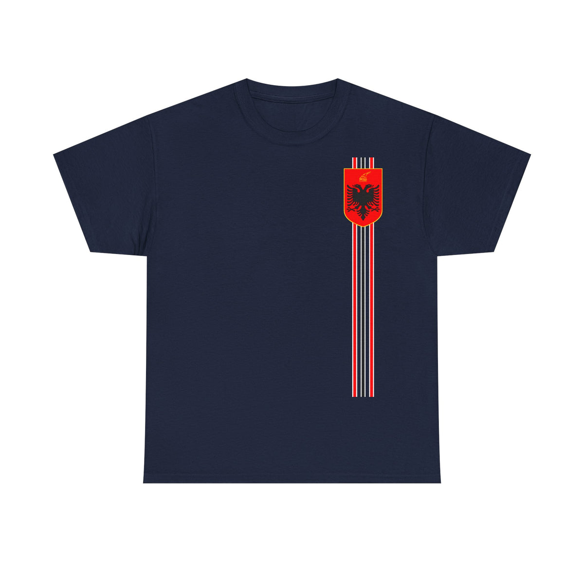 Camiseta unisex de Albania, escudo albanés, bandera, águila, fútbol, aficionado, deporte