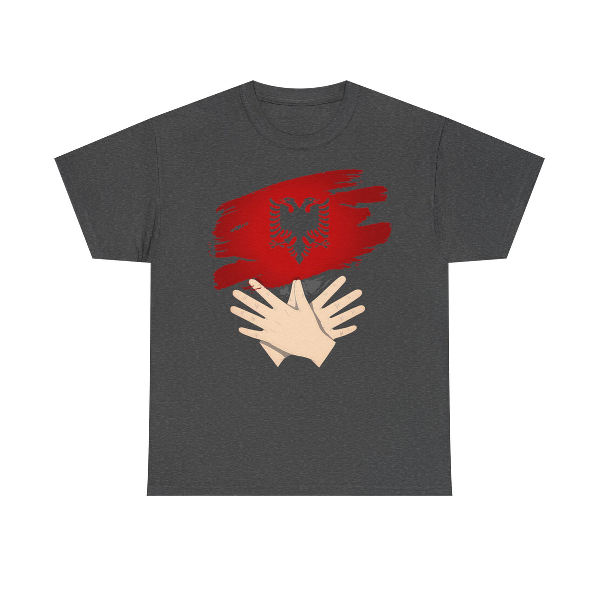 Albania Wappen Shqiptar Flagge Adler Fußball Fan Sport Unisex T Shirt