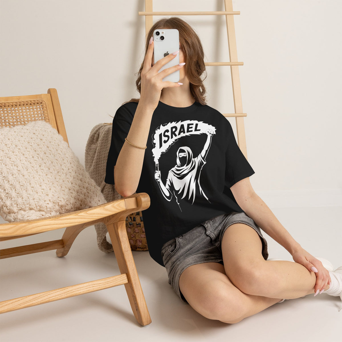 Israel Hooligan Wappen Flagge Fan Geschenkidee Fashion - Unisex T-Shirt