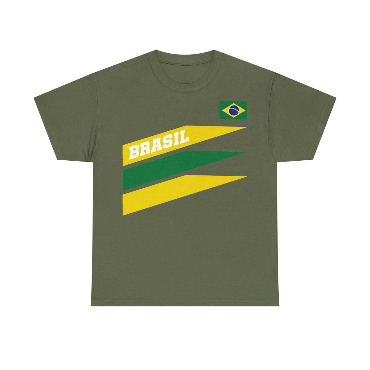 Brazil Brasilien Wappen Flagge Sport Fan Fußball Geschenkidee - Unisex T-Shirt