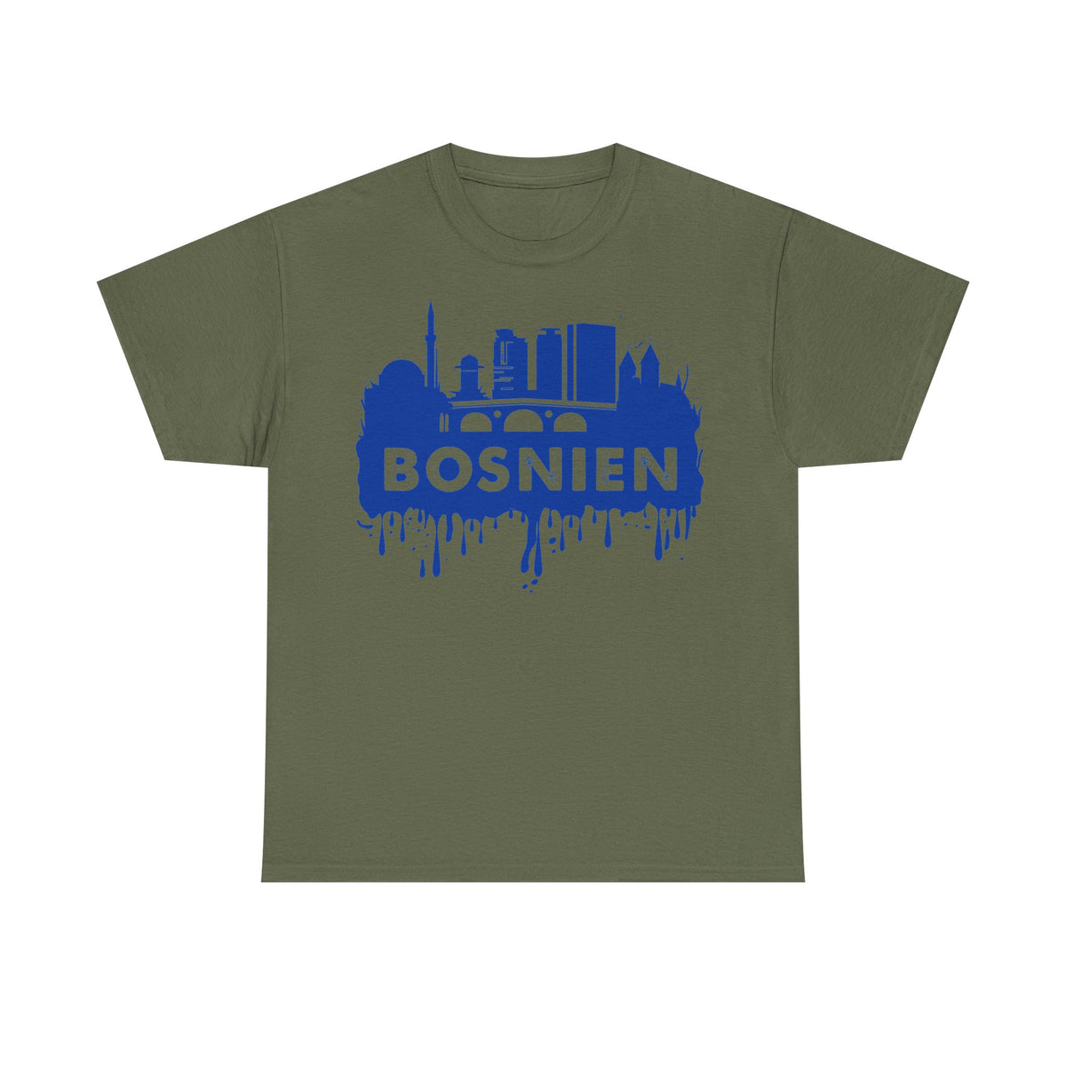 Bosnia escudo bandera orgullo patria aficionado al fútbol idea de regalo - Camiseta unisex