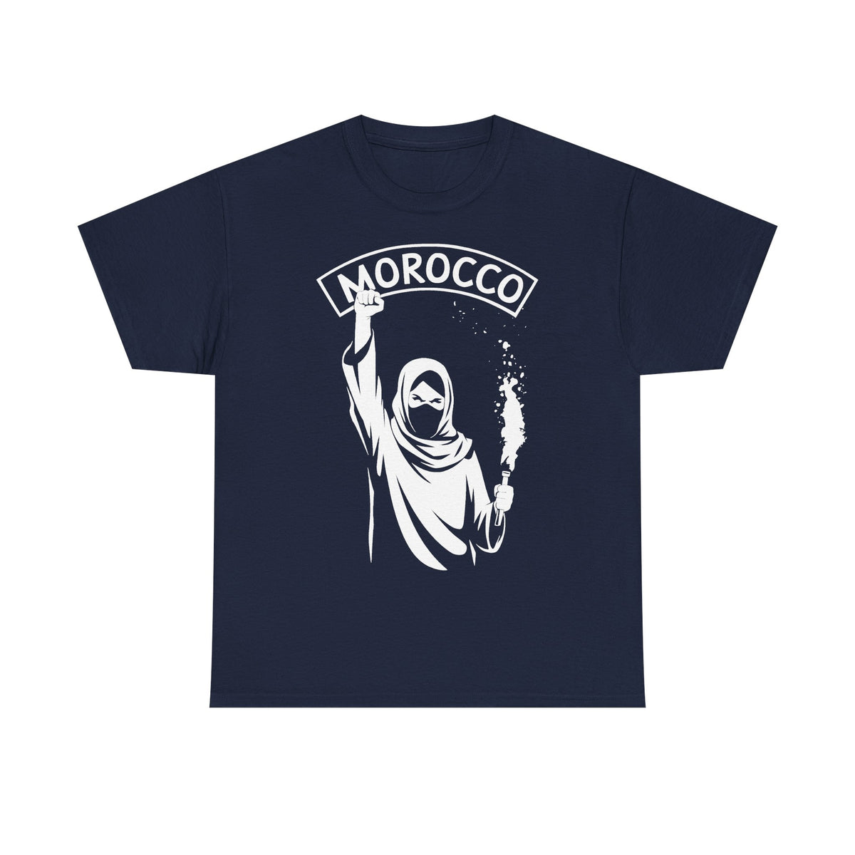 Escudo de hooligan de Marruecos Bandera de Marruecos Fútbol Aficionado Deporte Idea de regalo - Camiseta unisex