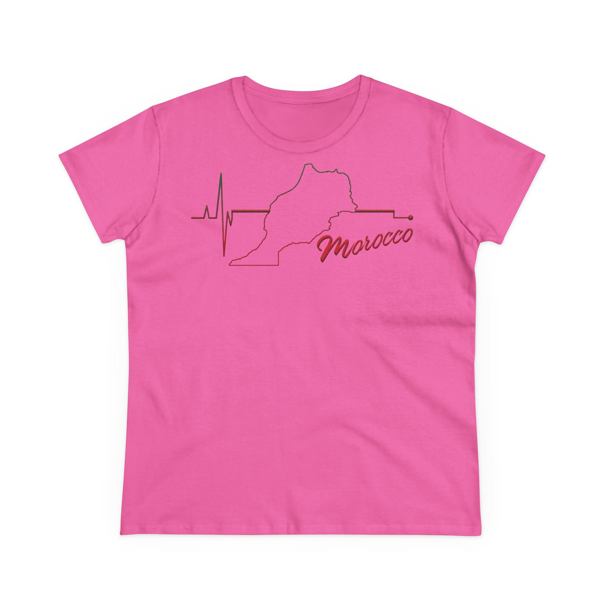 Escudo de Marruecos, bandera de Marruecos, orgullo, aficionada al fútbol y al deporte, idea de regalo - Camiseta para mujer