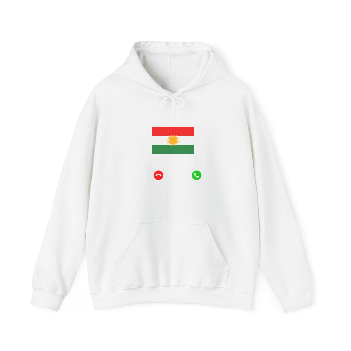 Kurdistan patria orgoglio stemma bandiera sport calcio regalo per tifosi - felpa con cappuccio unisex