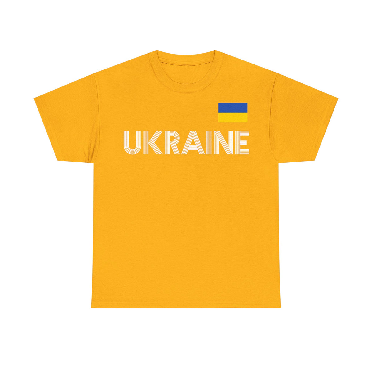 Bandera de Ucrania escudo idea de regalo afición al deporte moda vintage - Camiseta unisex