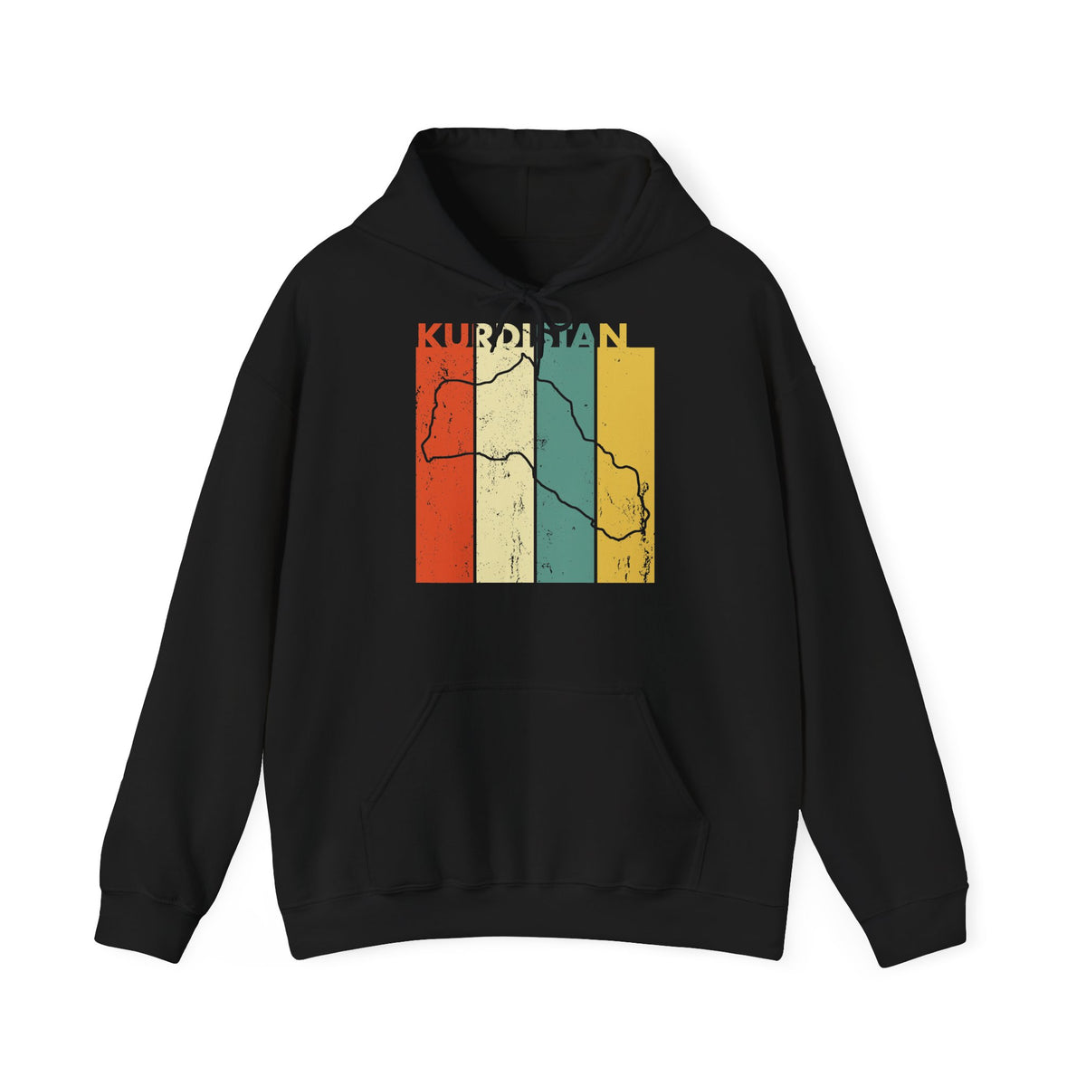Kurdistan patria orgoglio stemma bandiera sport calcio regalo per tifosi - felpa con cappuccio unisex