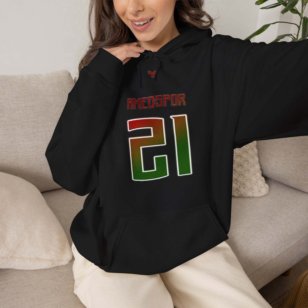 Amedspor 21 Edel Wappen 1990 SK fan Fußball - Unisex Hoodie