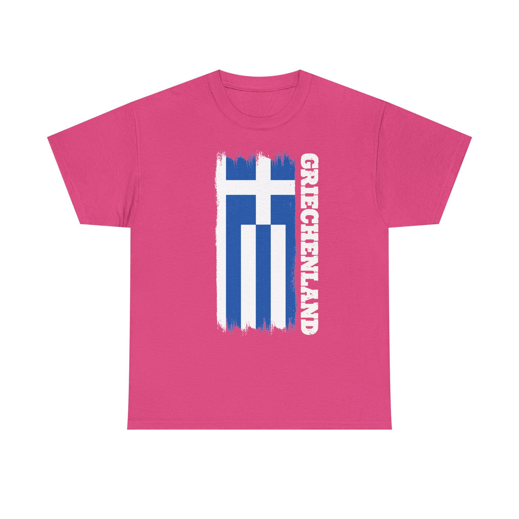 Greece Griechenland Flagge Wappen Heimat Fußball Sport Fan Geschenkidee - Unisex T-Shirt