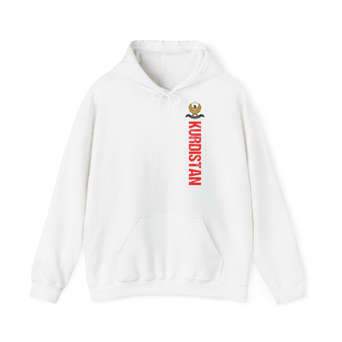 Kurdistan patria orgoglio stemma bandiera sport calcio regalo per tifosi - felpa con cappuccio unisex