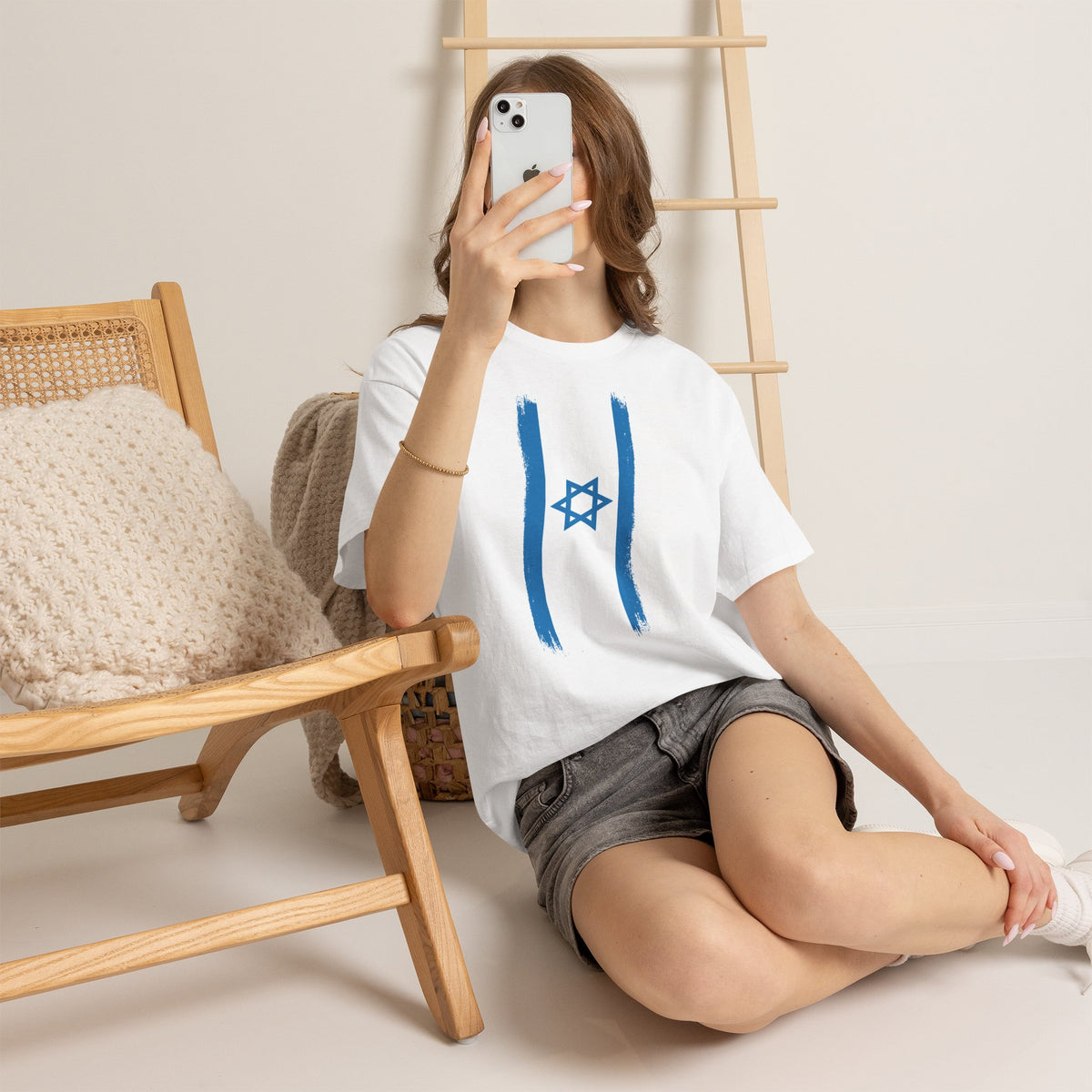 Israel Wappen Flagge Fan Geschenkidee Fashion - Unisex T-Shirt