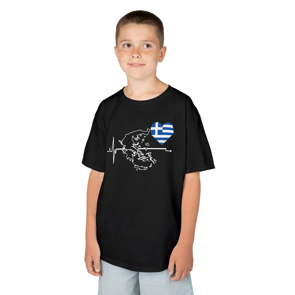 Greece Griechenland Flagge Wappen Heimat Fußball Sport Fan Geschenkidee - Für Kinder & Jugendliche Unisex T-Shirt