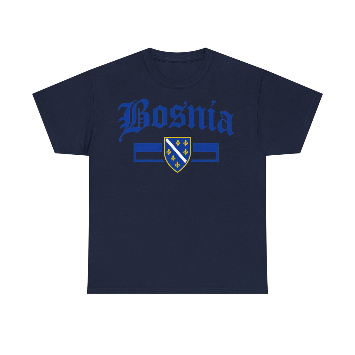 Bosnia escudo bandera orgullo patria aficionado al fútbol idea de regalo - Camiseta unisex