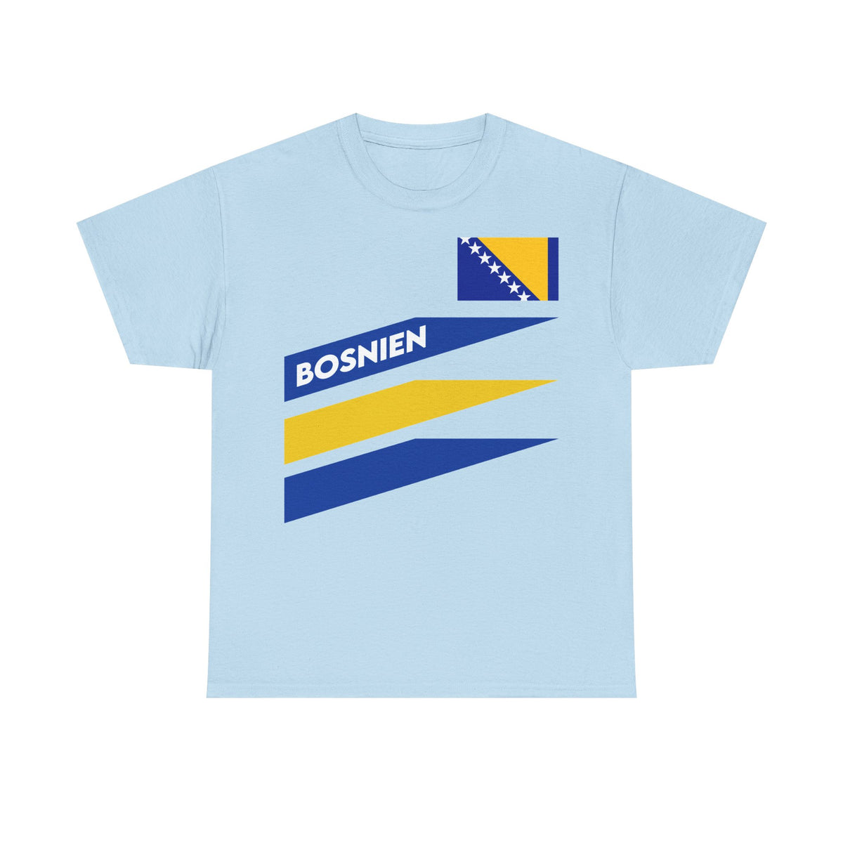 Bosnia Wappen Flagge Stolz Heimat Fußball fan Geschenkidee - Unisex T-Shirt