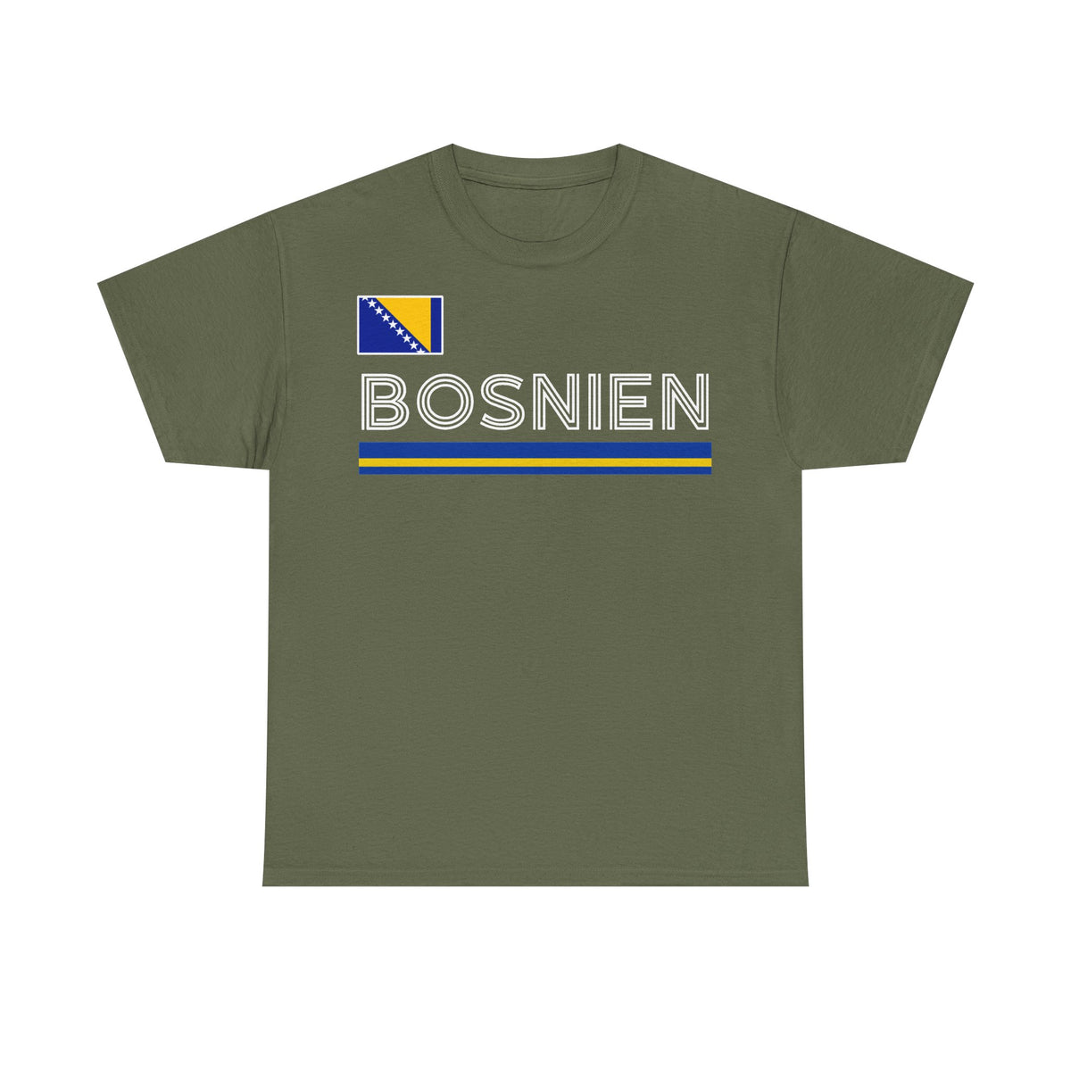 Bosnia Wappen Flagge Stolz Heimat Fußball fan Geschenkidee - Unisex T-Shirt