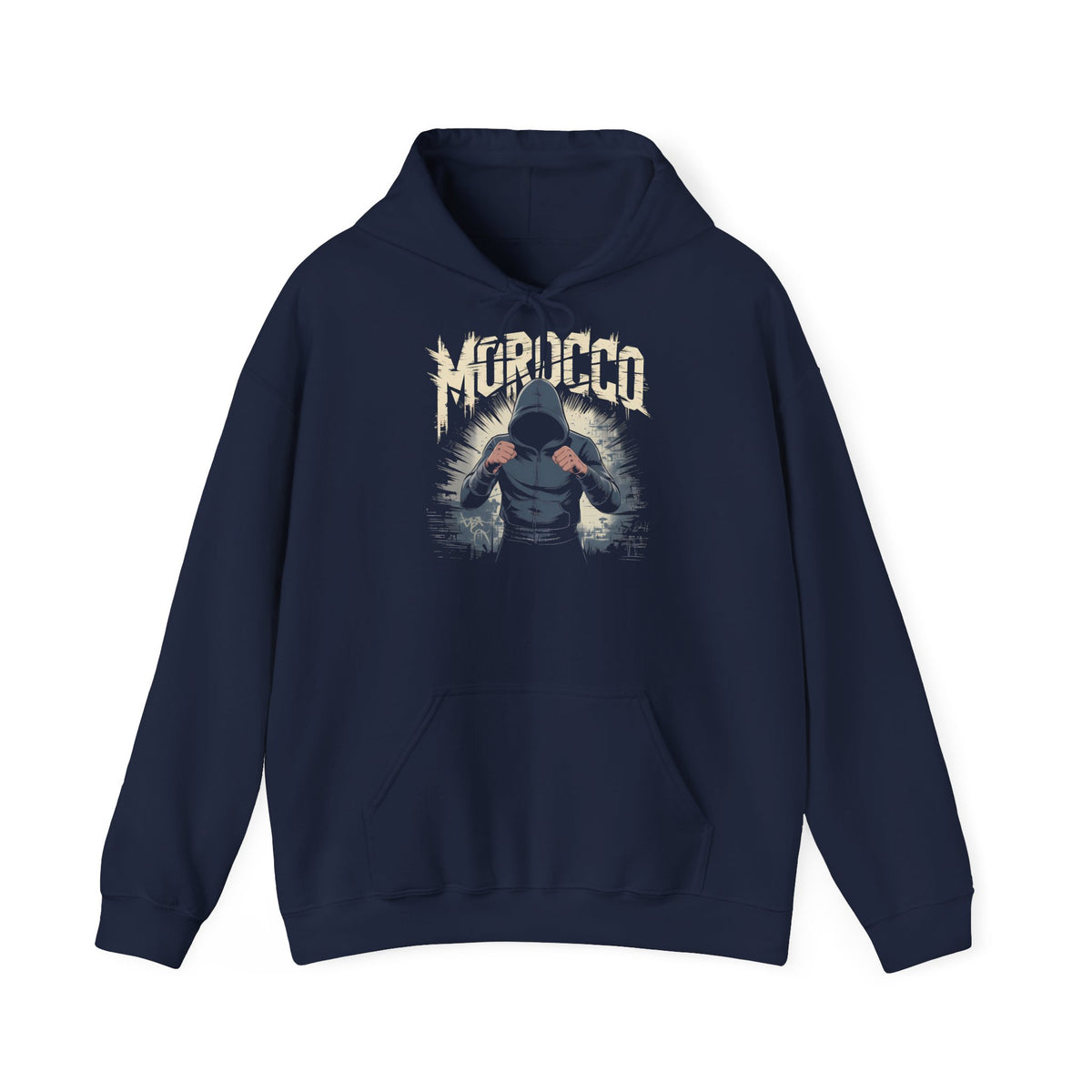 Stemma hooligan del Marocco, bandiera del Marocco, tifoso di calcio, sport, idea regalo - Felpa con cappuccio unisex