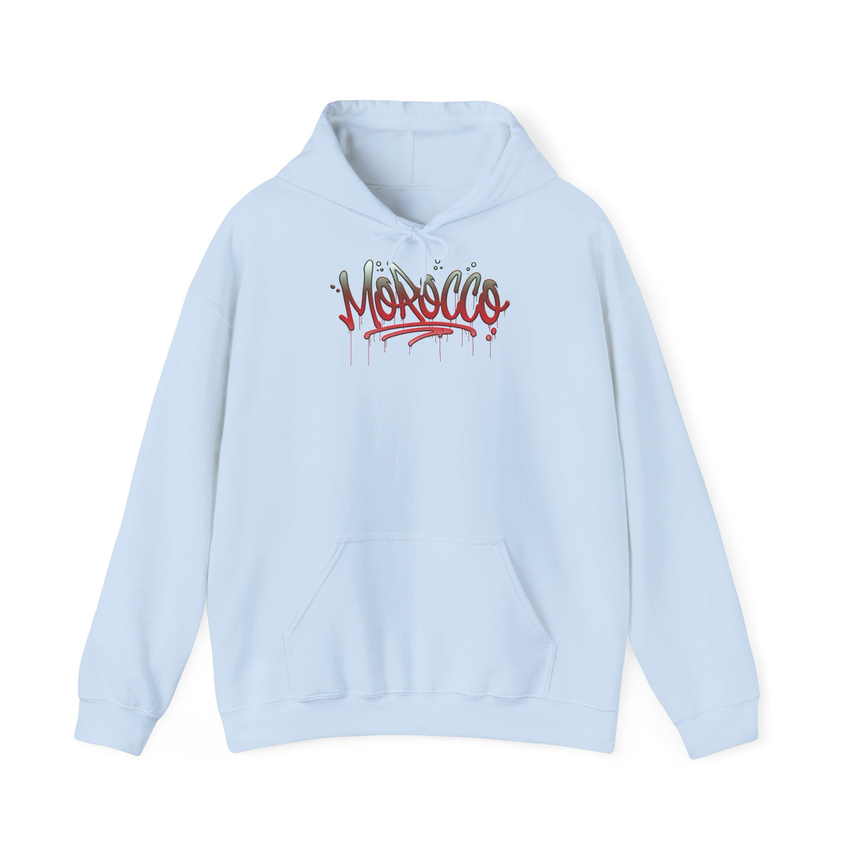 Stemma del Marocco Bandiera del Marocco Orgoglio Tifoso di calcio Sport Idea regalo - Felpa con cappuccio unisex