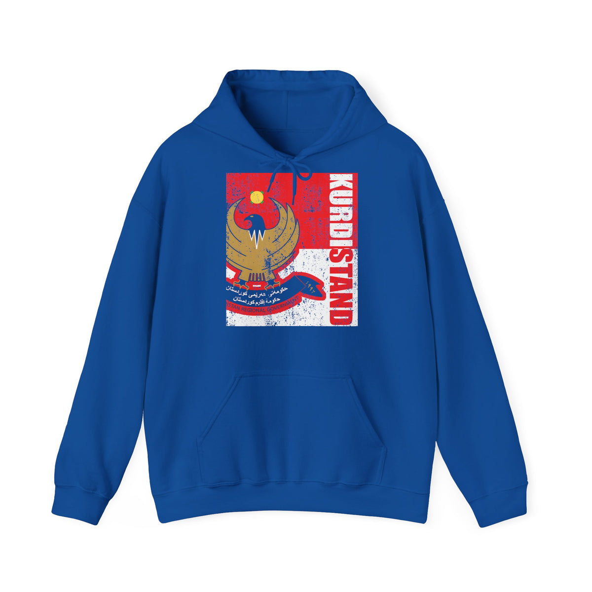 Kurdistan patria orgoglio stemma bandiera sport calcio regalo per tifosi - felpa con cappuccio unisex