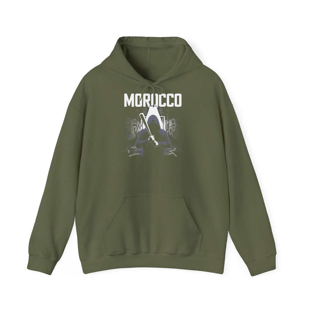 Stemma hooligan del Marocco, bandiera del Marocco, tifoso di calcio, sport, idea regalo - Felpa con cappuccio unisex