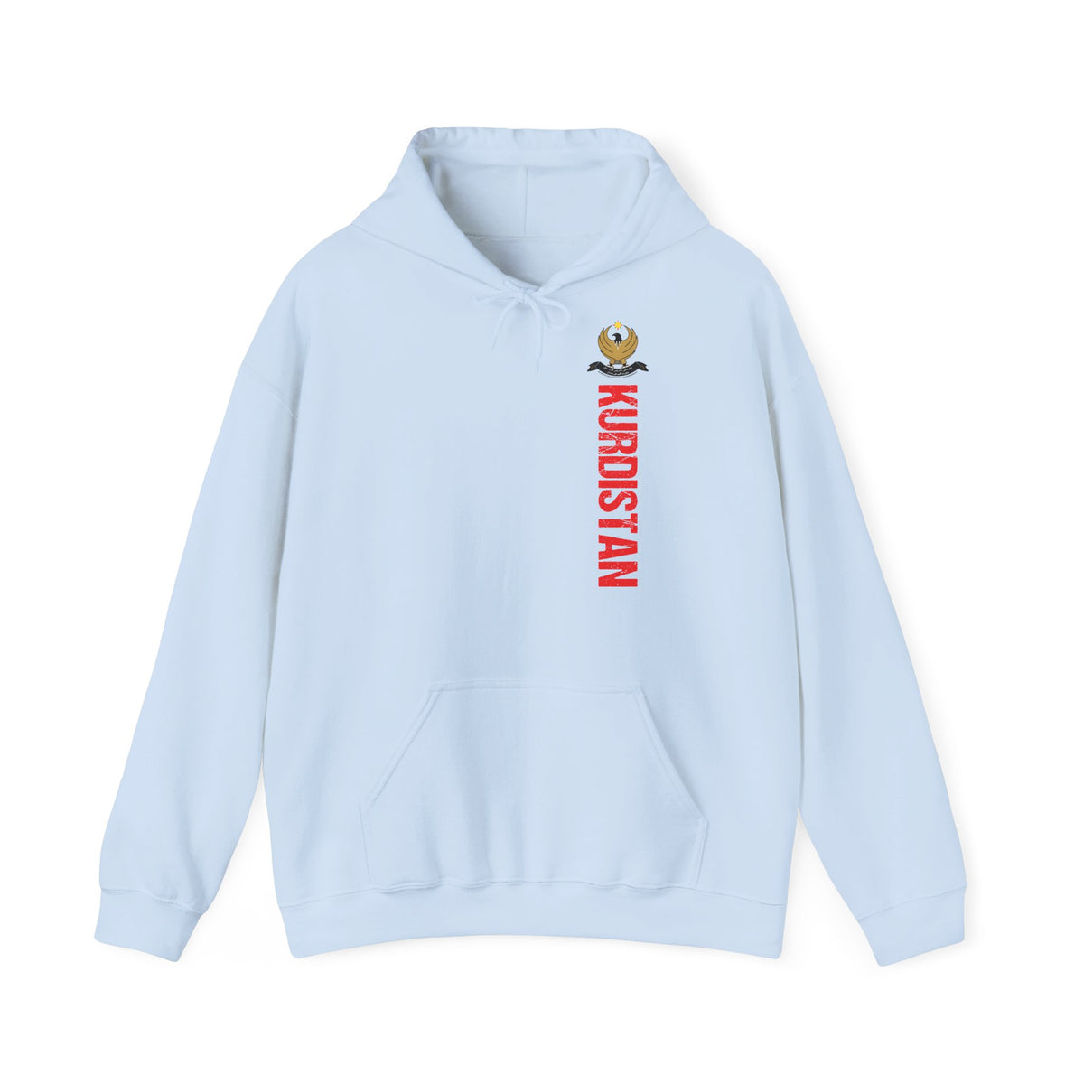 Kurdistan patria orgoglio stemma bandiera sport calcio regalo per tifosi - felpa con cappuccio unisex