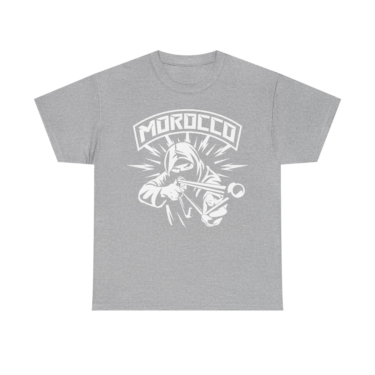Escudo de hooligan de Marruecos Bandera de Marruecos Fútbol Aficionado Deporte Idea de regalo - Camiseta unisex