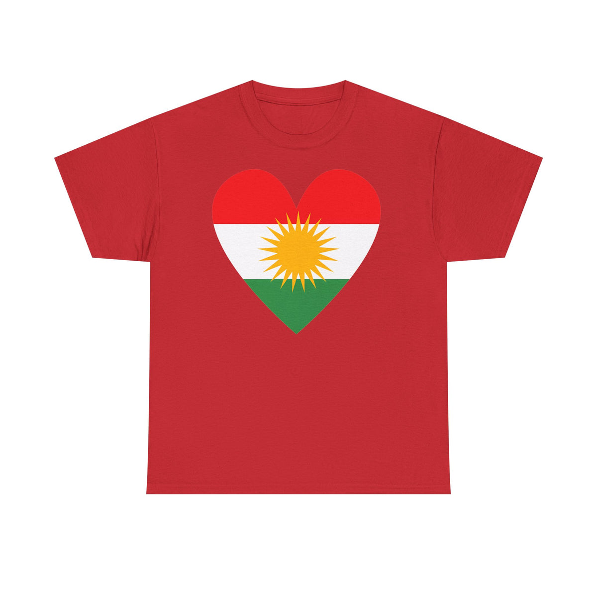 Kurdistán Azadi Escudo Bandera Patria Newroz Regalo - Camiseta unisex