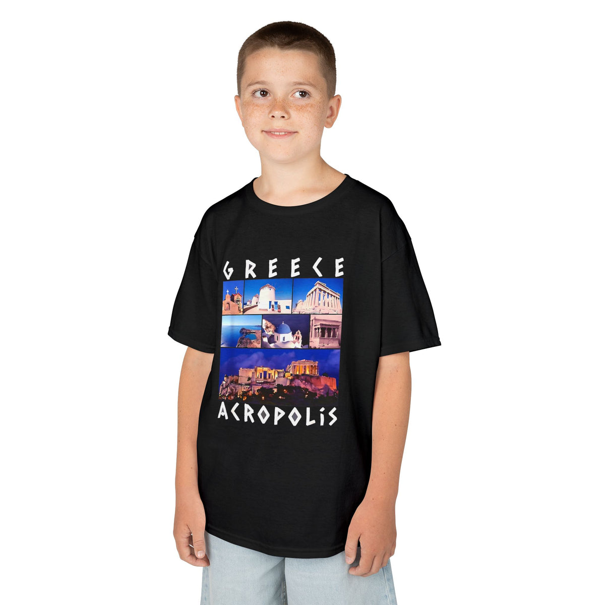 Greece Griechenland Flagge Wappen Heimat Fußball Sport Fan Geschenkidee - Für Kinder & Jugendliche Unisex T-Shirt