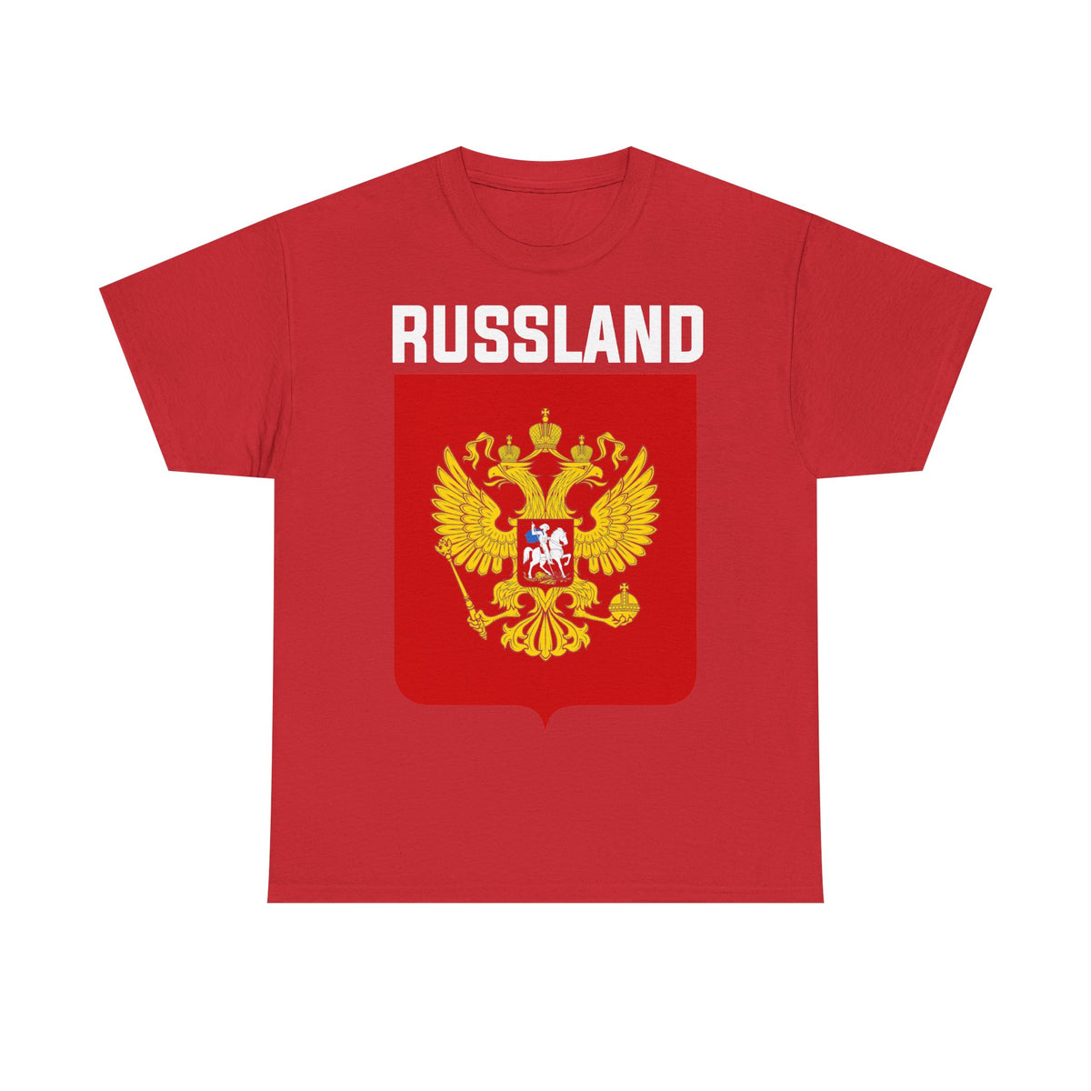Rusia Rusia Moscú águila bandera escudo regalo deporte aficionado moda - Camiseta unisex