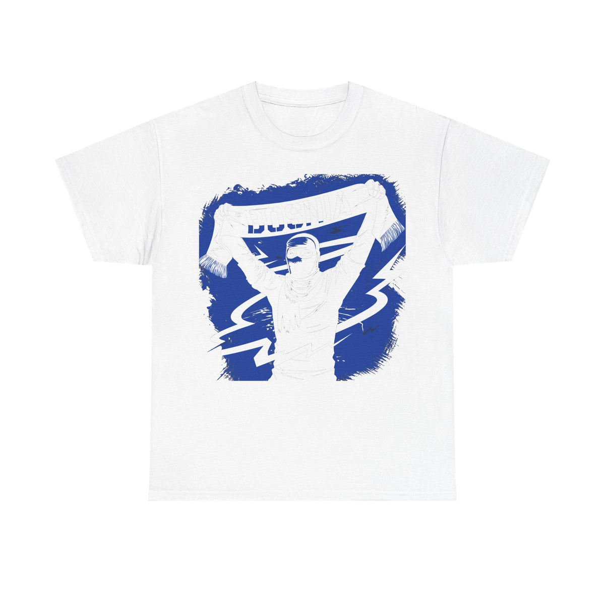 Bosnia escudo bandera orgullo patria aficionado al fútbol idea de regalo - Camiseta unisex
