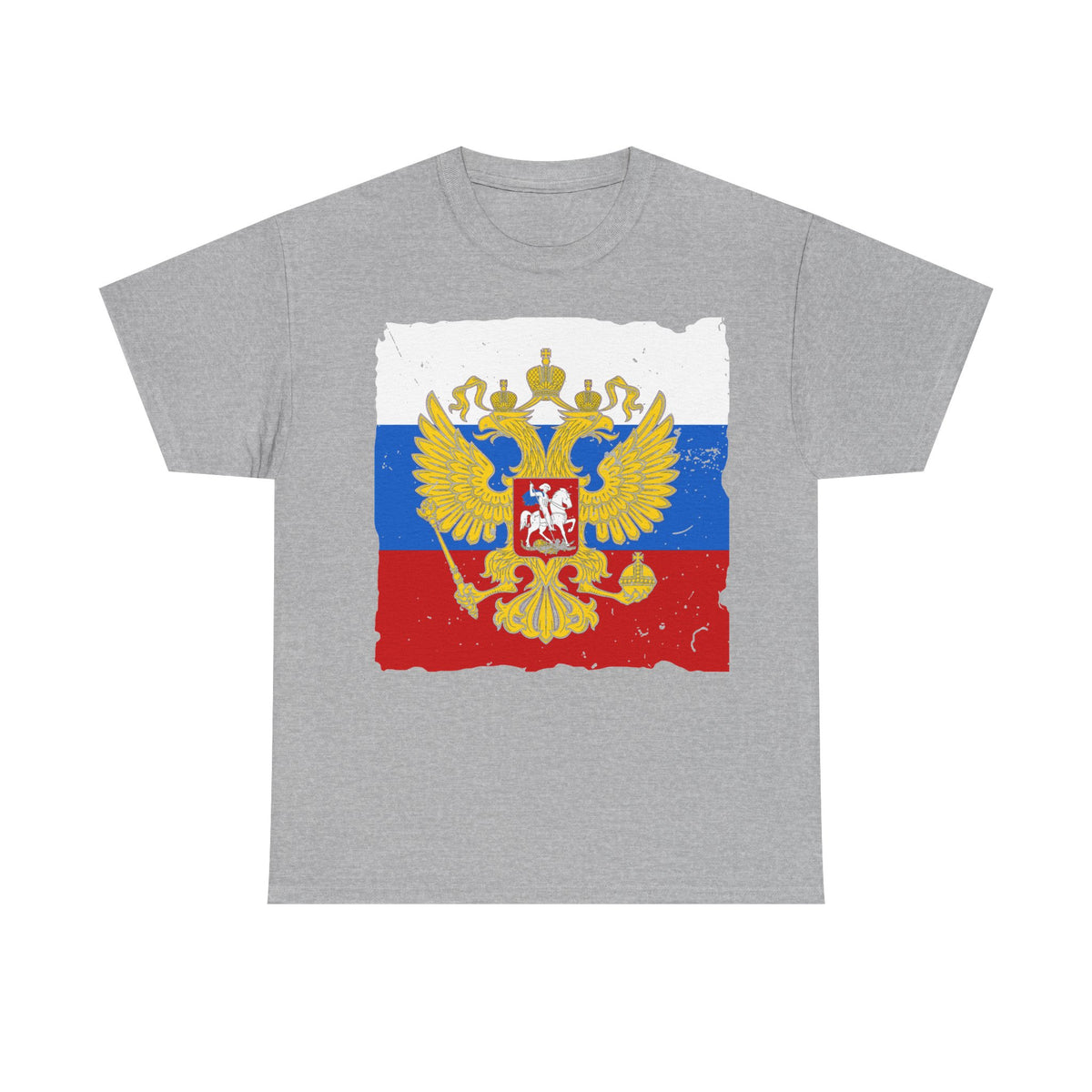 Rusia Rusia Moscú águila bandera escudo regalo deporte aficionado moda - Camiseta unisex