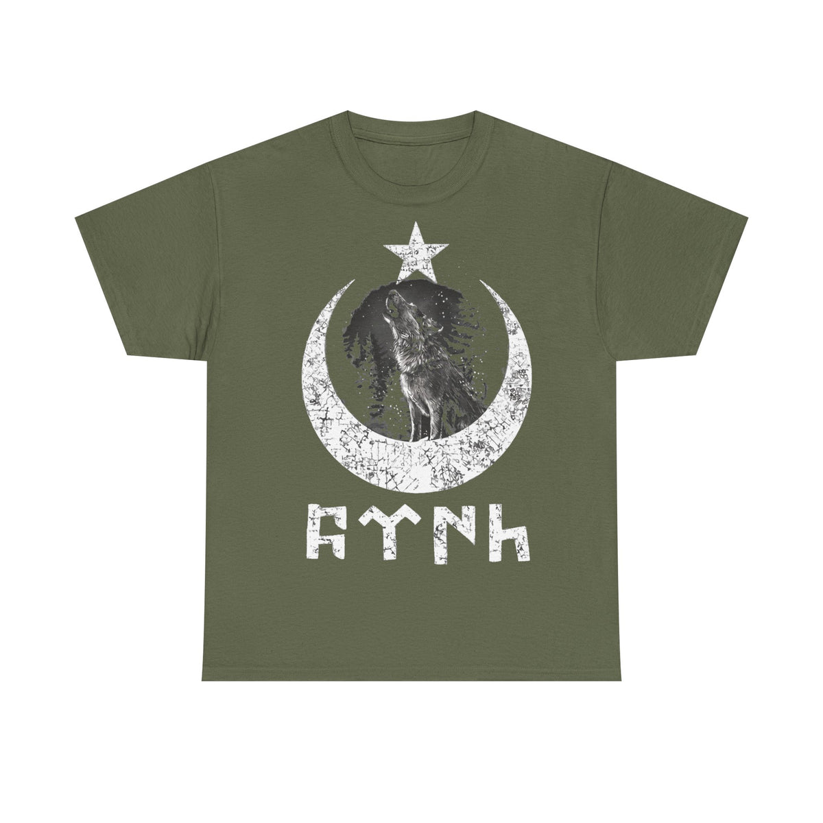 Türkiye Ay Yildiz Wolf Mitternacht Geschenkidee Göktürk - Unisex T-Shirt