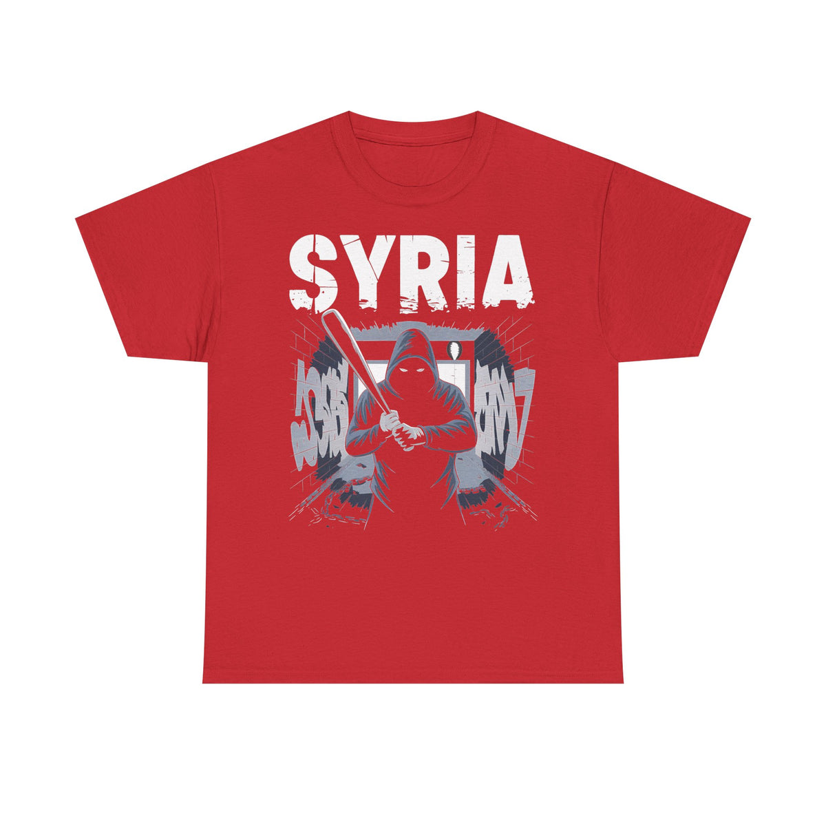 Syria Syrien Hooligan Wappen Flagge Heimat Sport Fußball Fan Geschenkidee - Unisex T-Shirt