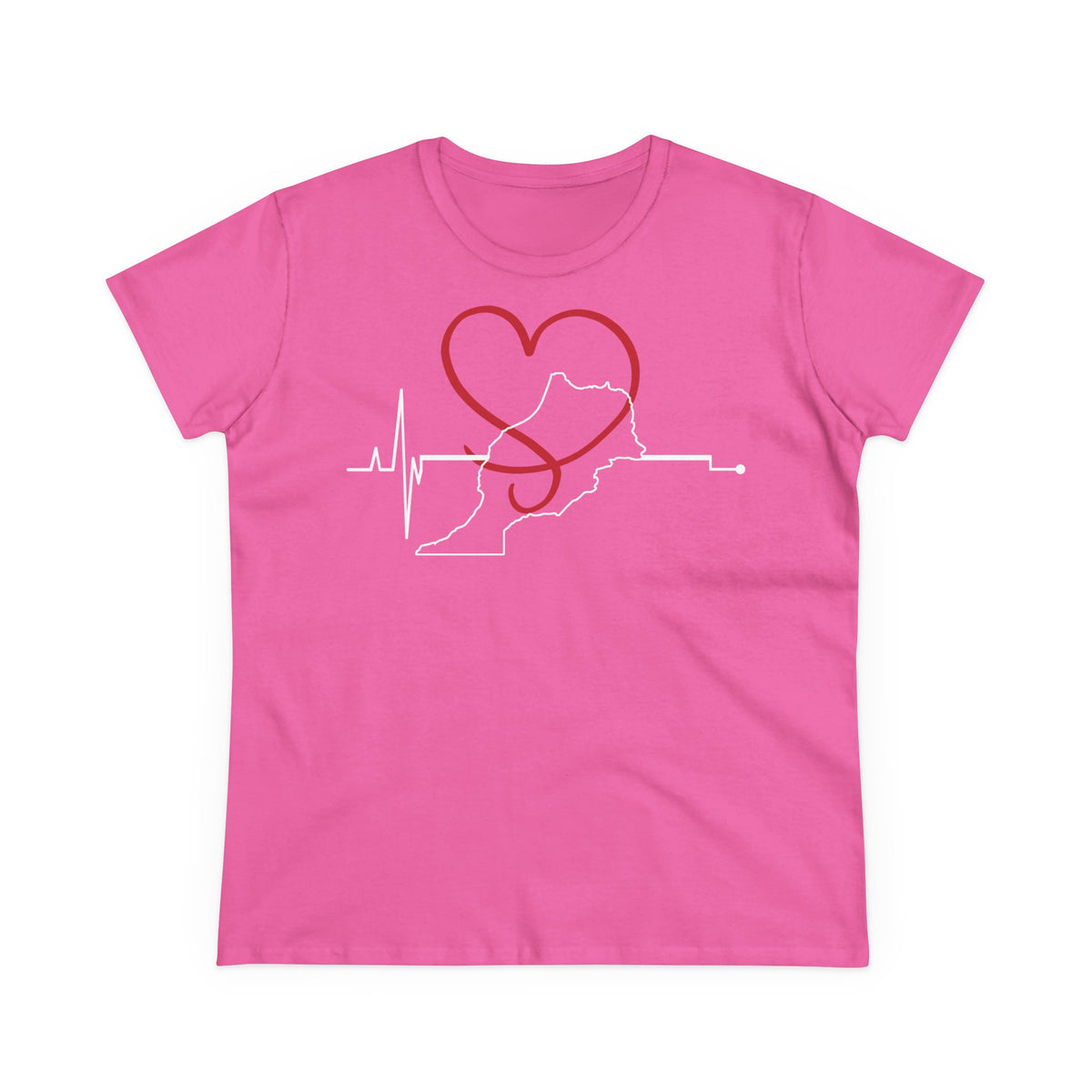 Escudo de Marruecos, bandera de Marruecos, orgullo, aficionada al fútbol y al deporte, idea de regalo - Camiseta para mujer