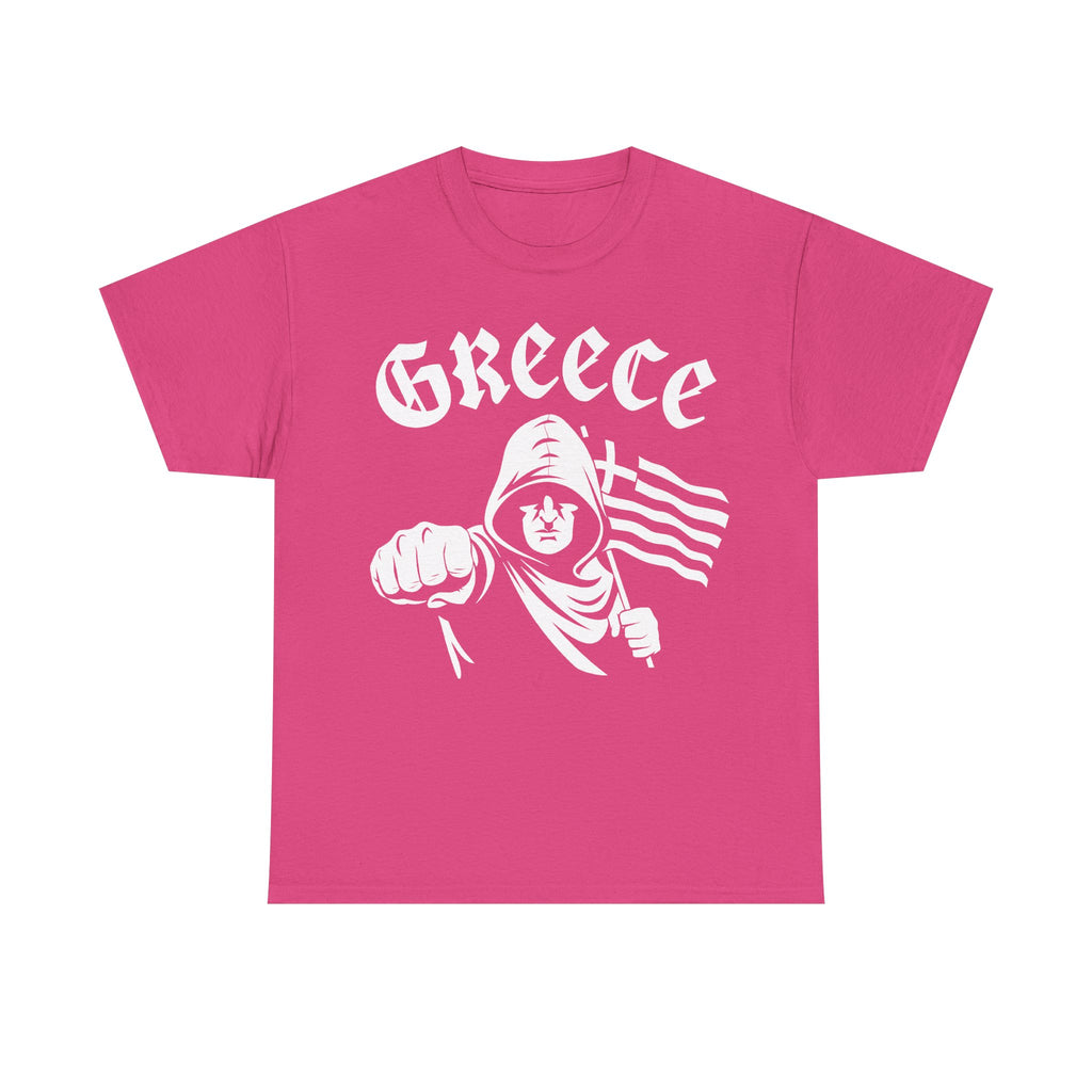 Greece Griechenland Hooligan Flagge Wappen Heimat Fußball Sport Fan Geschenkidee - Unisex T-Shirt