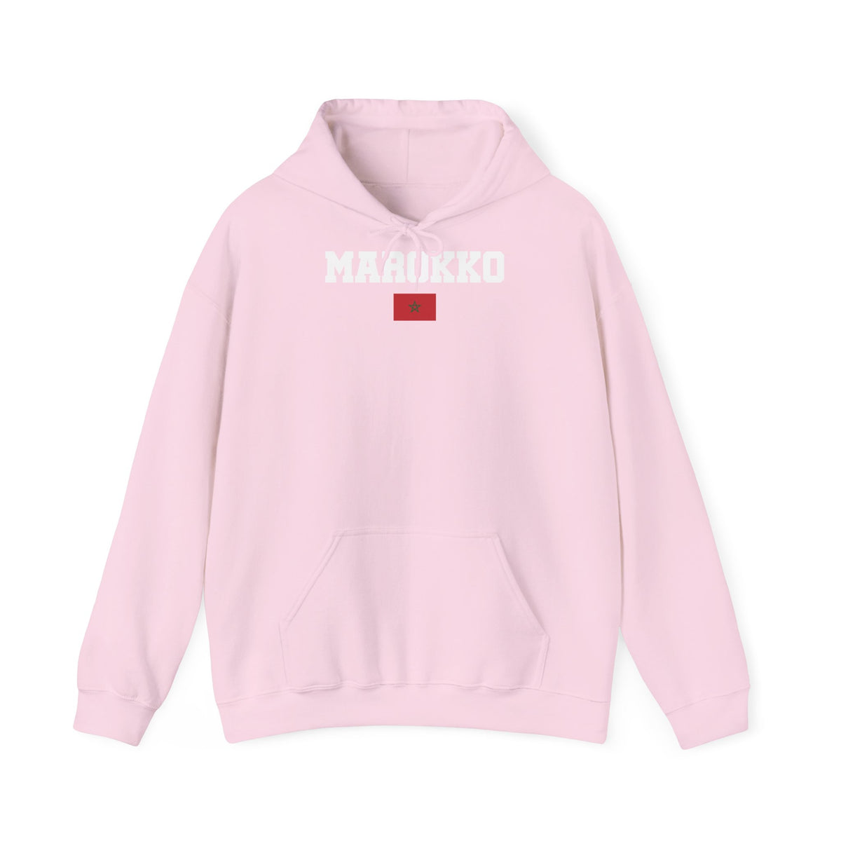 Stemma del Marocco Bandiera del Marocco Orgoglio Tifoso di calcio Sport Idea regalo - Felpa con cappuccio unisex