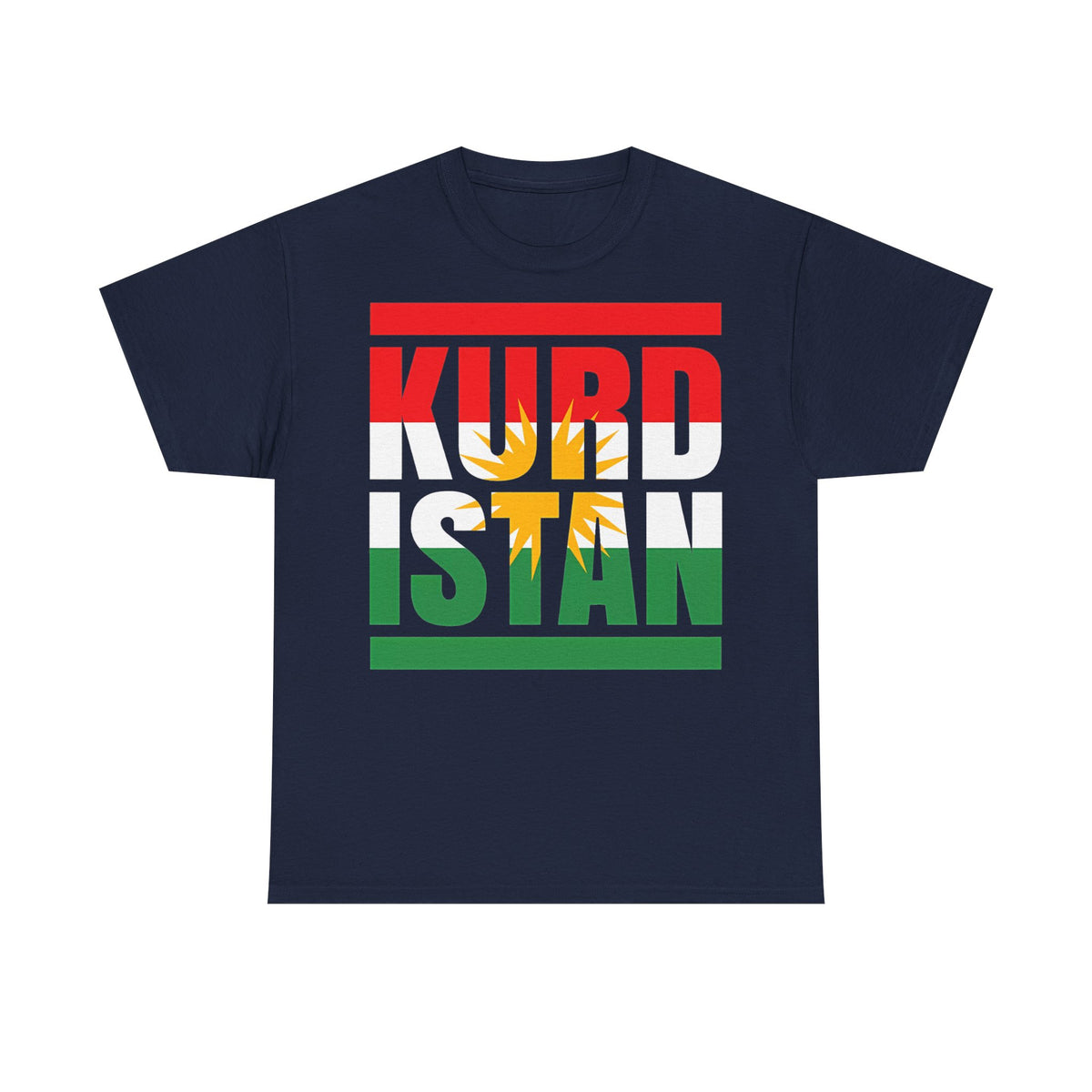 Kurdistán Azadi Escudo Bandera Patria Newroz Regalo - Camiseta unisex