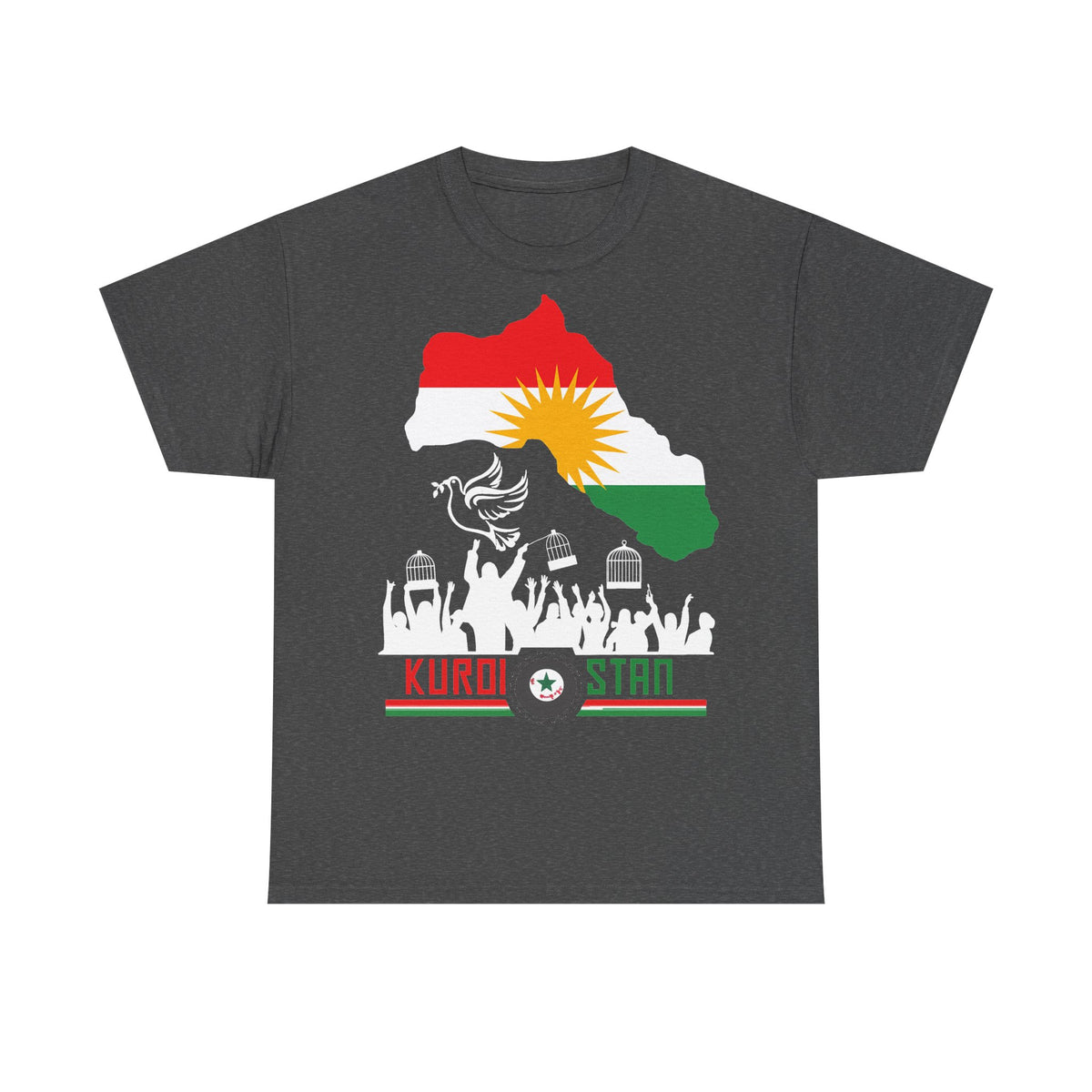 Kurdistan Azadi Wappen Flagge Heimat Newroz Geschenk - Unisex T-Shirt