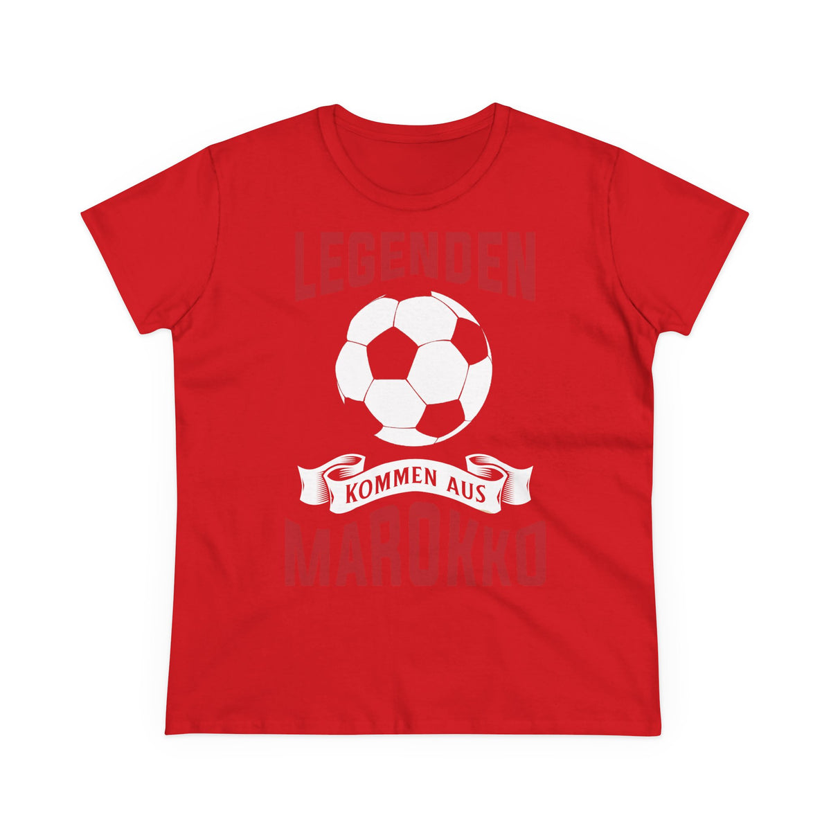 Escudo de Marruecos, bandera de Marruecos, orgullo, aficionada al fútbol y al deporte, idea de regalo - Camiseta para mujer