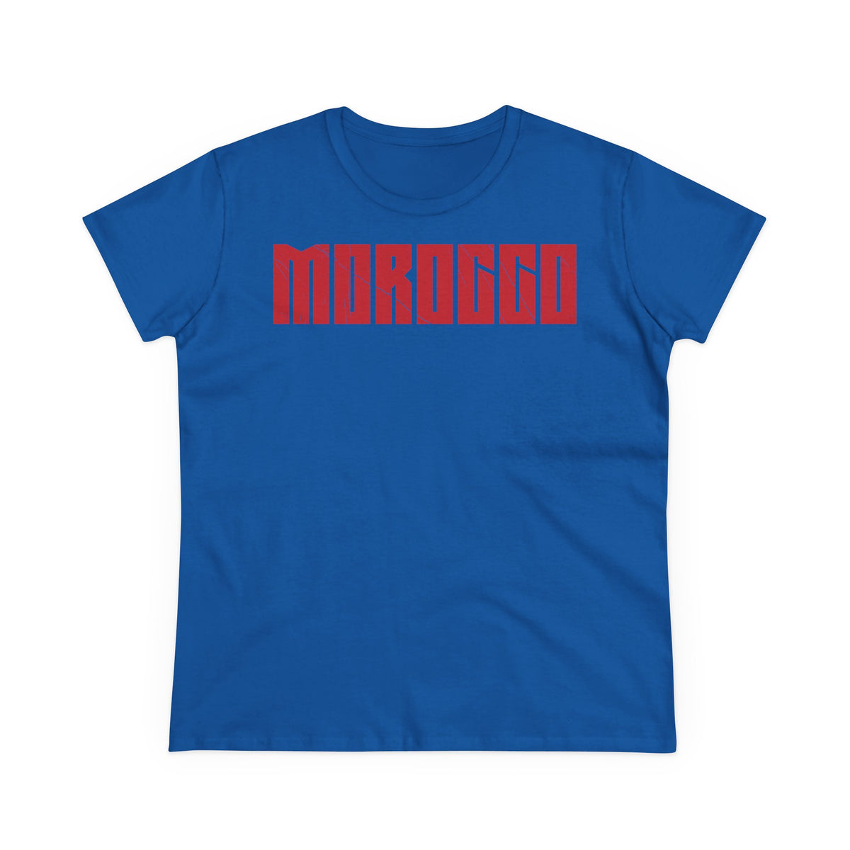 Escudo de Marruecos, bandera de Marruecos, orgullo, aficionada al fútbol y al deporte, idea de regalo - Camiseta para mujer