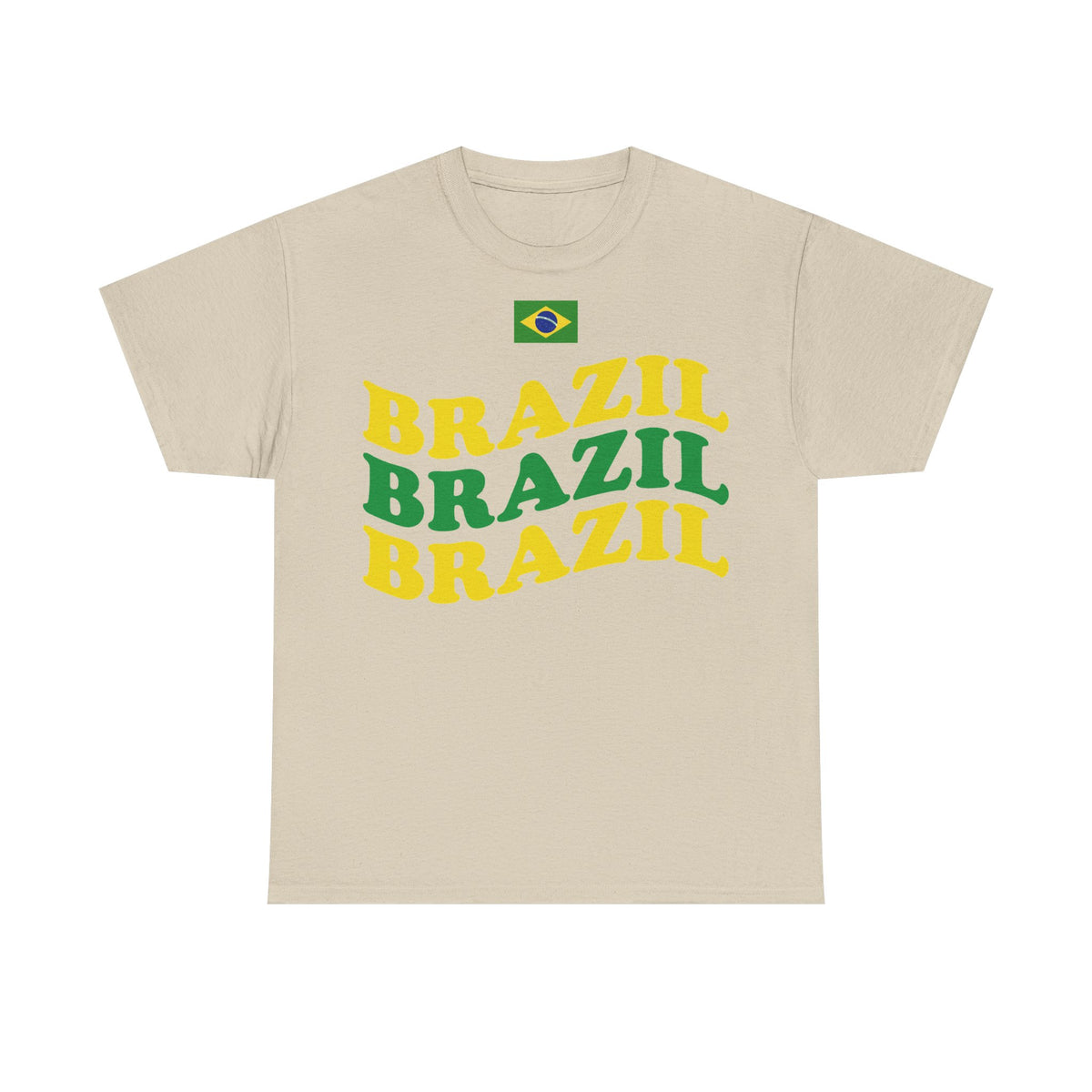 Brazil Brasilien Wappen Flagge Sport Fan Fußball Geschenkidee - Unisex T-Shirt