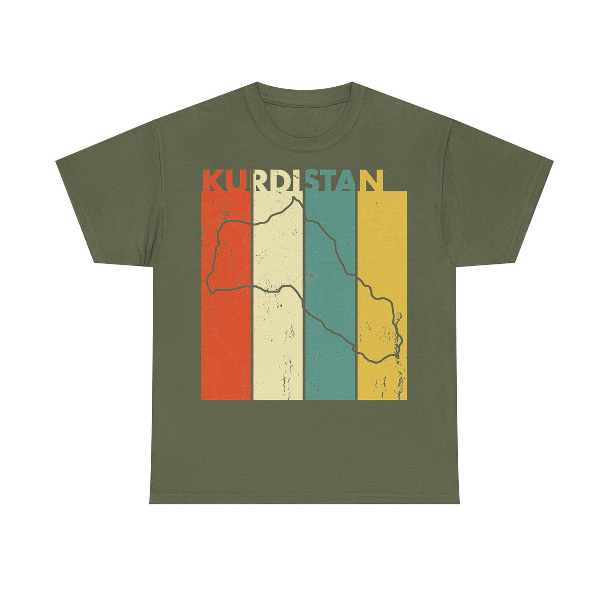 Kurdistán Azadi Escudo Bandera Patria Newroz Regalo - Camiseta unisex