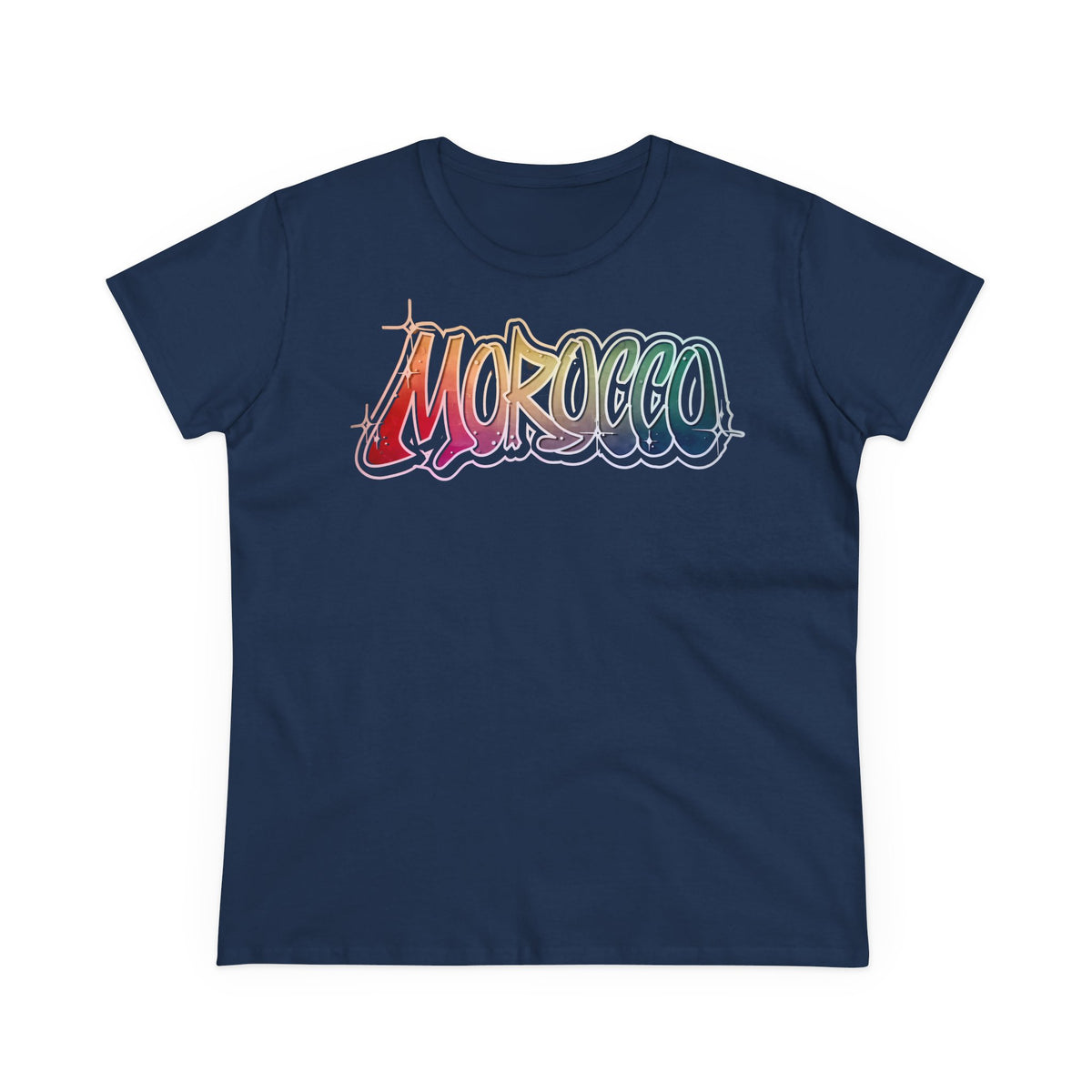 Escudo de Marruecos, bandera de Marruecos, orgullo, aficionada al fútbol y al deporte, idea de regalo - Camiseta para mujer