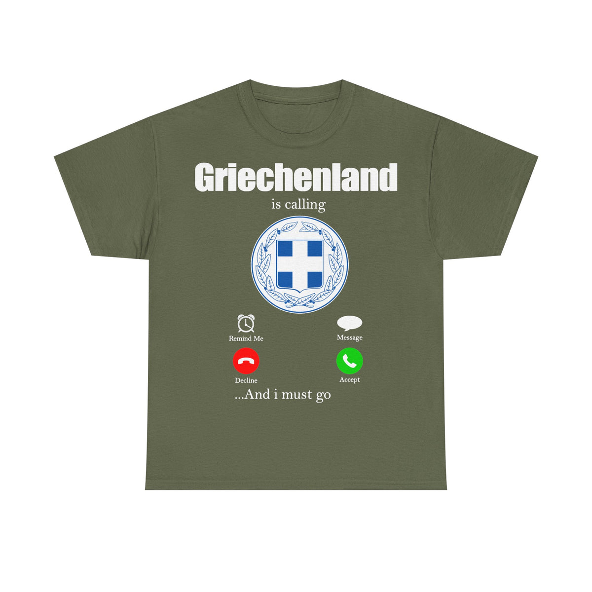 Grecia Grecia Bandera Escudo Patria Fútbol Deporte Aficionado Idea de regalo - Camiseta unisex