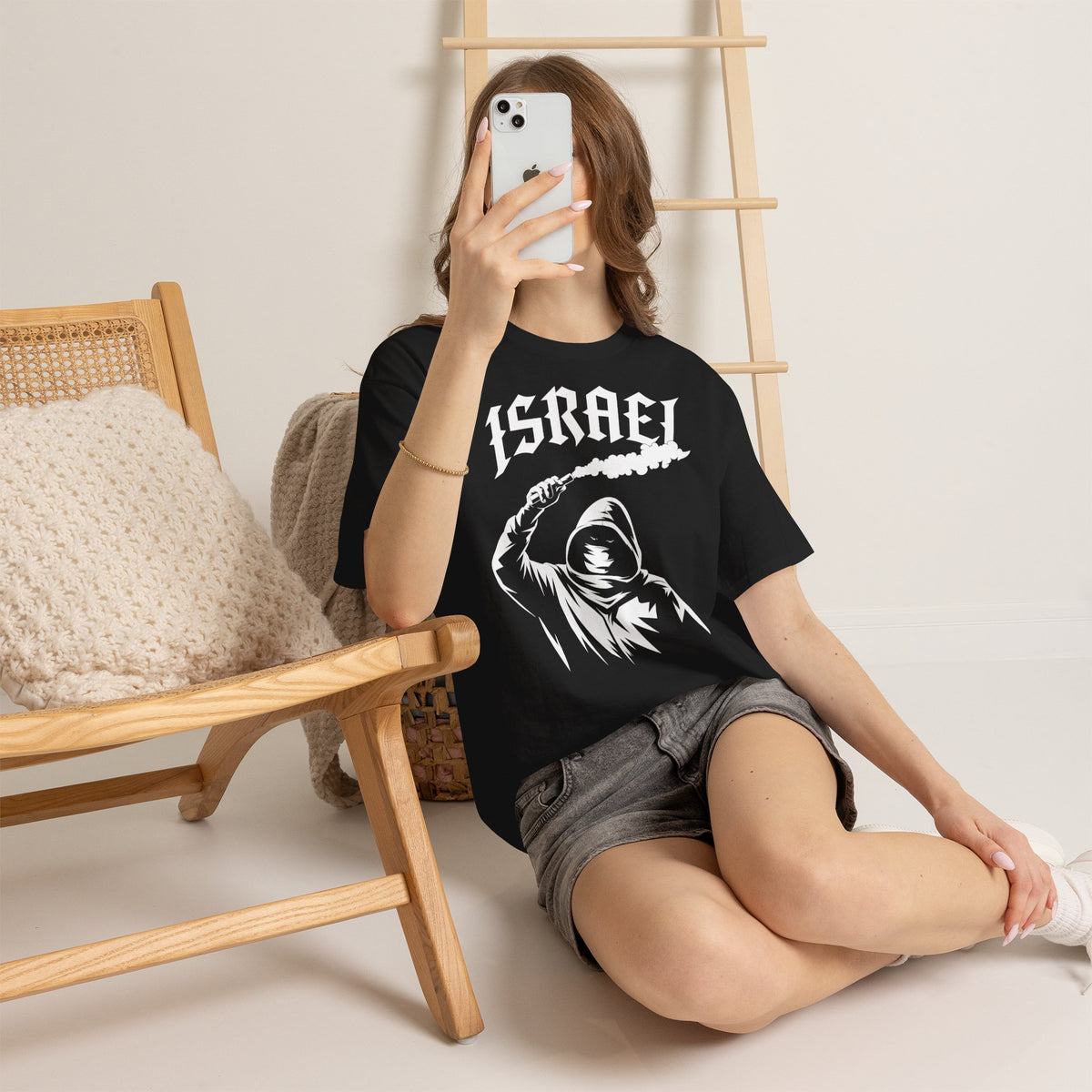 Israel Hooligan Wappen Flagge Fan Geschenkidee Fashion - Unisex T-Shirt
