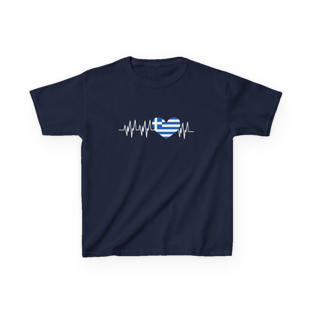 Greece Griechenland Flagge Wappen Heimat Fußball Sport Fan Geschenkidee - Für Kinder & Jugendliche Unisex T-Shirt