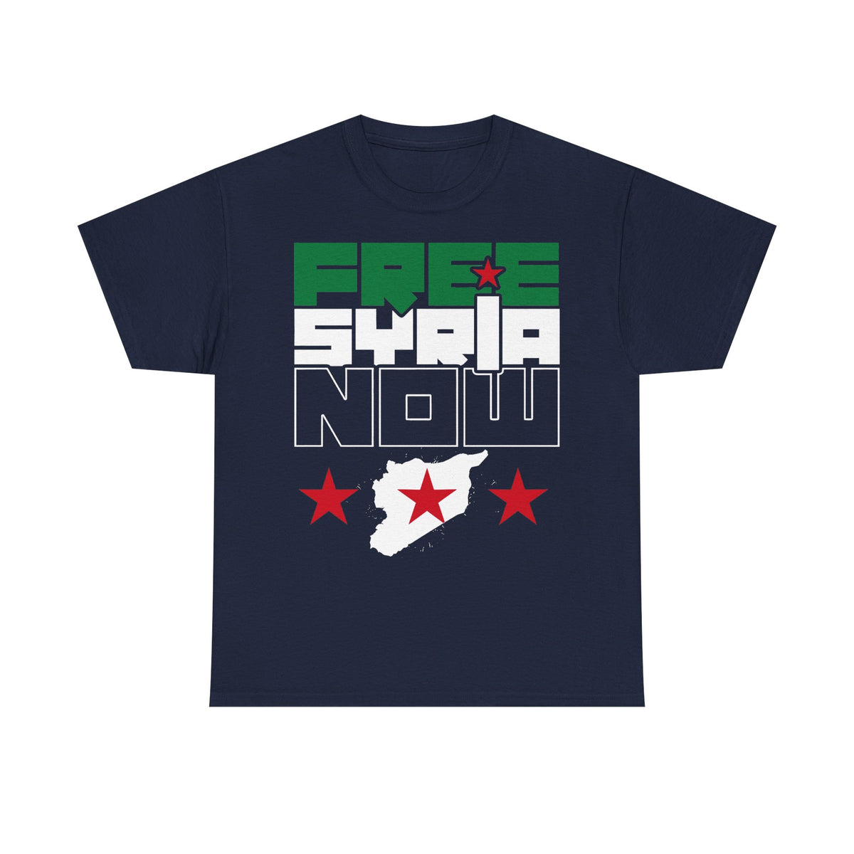 Syria Syrien Wappen Flagge Heimat Sport Fan Geschenkidee - Unisex T-Shirt