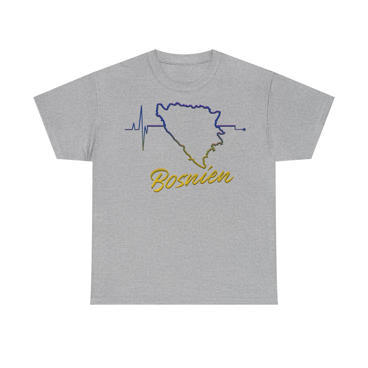Bosnia escudo bandera orgullo patria aficionado al fútbol idea de regalo - Camiseta unisex