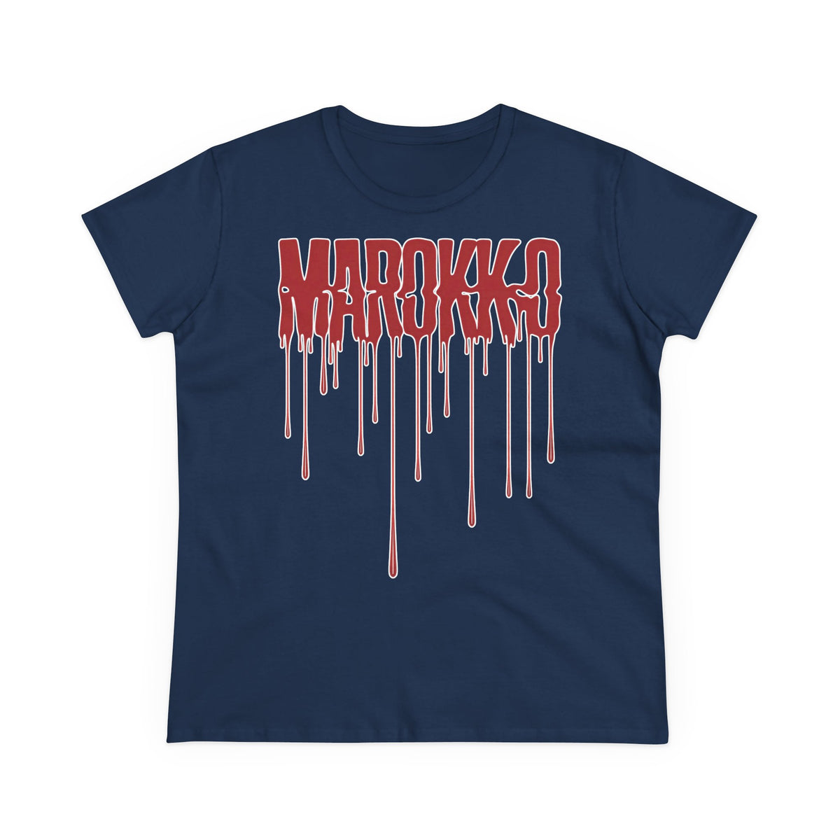 Escudo de Marruecos, bandera de Marruecos, orgullo, aficionada al fútbol y al deporte, idea de regalo - Camiseta para mujer